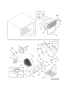 System parts for Kenmore Refrigerator 253.70303412 (25370303412, 253 70303412) from AppliancePartsPros.com