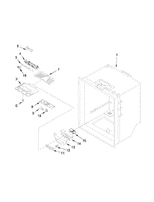Refrigerator Liner Parts parts for Kenmore Refrigerator 596.79413411 (59679413411, 596 79413411) from AppliancePartsPros.com