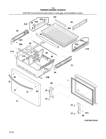 Freezer Drawer, Baskets parts for Kenmore Refrigerator 253.70342414 (25370342414, 253 70342414) from AppliancePartsPros.com