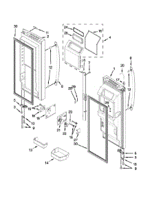 Refrigerator Door Parts parts for Kenmore Refrigerator 596.723824102 (596723824102, 596 723824102) from AppliancePartsPros.com