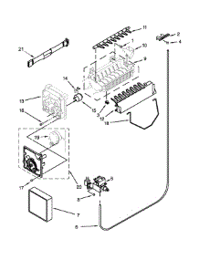 Ice Maker Parts parts for Kenmore Refrigerator 106.51799412 (10651799412, 106 51799412) from AppliancePartsPros.com