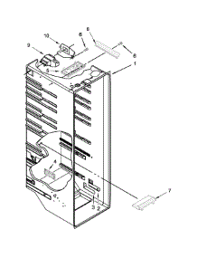 Refrigerator Liner Parts parts for Kenmore Refrigerator 106.41129213 (10641129213, 106 41129213) from AppliancePartsPros.com