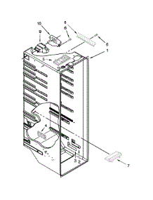 Refrigerator Liner Parts parts for Kenmore Refrigerator 106.41152211 (10641152211, 106 41152211) from AppliancePartsPros.com