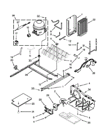 Unit Parts parts for Kenmore Refrigerator 106.41122212 (10641122212, 106 41122212) from AppliancePartsPros.com