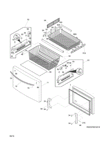 Freezer Drawer, Baskets parts for Kenmore Refrigerator 253.70313210 (25370313210, 253 70313210) from AppliancePartsPros.com