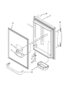 Refrigerator Door Parts parts for Kenmore Refrigerator 596.79312510 (59679312510, 596 79312510) from AppliancePartsPros.com