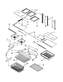 Shelf Parts parts for Kenmore Refrigerator 596.79319510 (59679319510, 596 79319510) from AppliancePartsPros.com