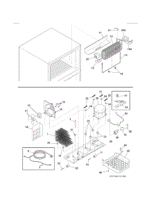 System parts for Kenmore Refrigerator 253.60419411 (25360419411, 253 60419411) from AppliancePartsPros.com