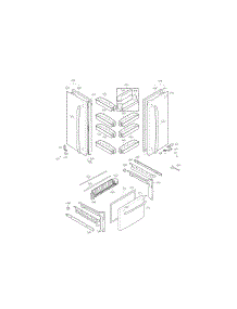 Door Parts parts for Kenmore Refrigerator 795.71603014 (79571603014, 795 71603014) from AppliancePartsPros.com