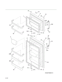 Doors parts for Kenmore Refrigerator 253.78899016 (25378899016, 253 78899016) from AppliancePartsPros.com