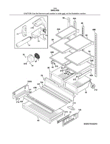 Shelves parts for Kenmore Refrigerator 253.70349413 (25370349413, 253 70349413) from AppliancePartsPros.com