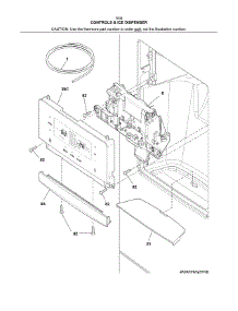 Controls & Ice Dispenser parts for Kenmore Refrigerator 253.70349413 (25370349413, 253 70349413) from AppliancePartsPros.com