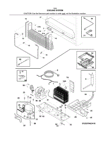 Cooling System parts for Kenmore Refrigerator 253.70343412 (25370343412, 253 70343412) from AppliancePartsPros.com
