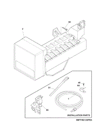 Ice Maker parts for Kenmore Refrigerator 253.70302411 (25370302411, 253 70302411) from AppliancePartsPros.com