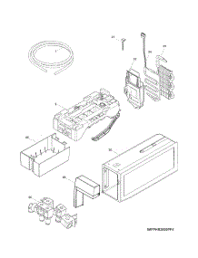 Ice Maker parts for Kenmore Refrigerator 253.70349411 (25370349411, 253 70349411) from AppliancePartsPros.com