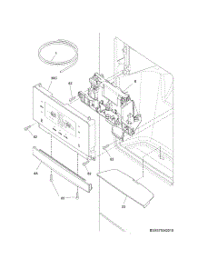 Controls & Ice Dispenser parts for Kenmore Refrigerator 253.70342411 (25370342411, 253 70342411) from AppliancePartsPros.com