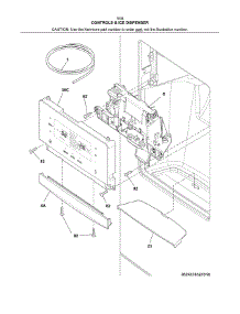 Controls & Ice Dispenser parts for Kenmore Refrigerator 253.70349412 (25370349412, 253 70349412) from AppliancePartsPros.com