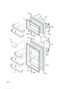 Door parts for Kenmore Refrigerator 253.60304411 (25360304411, 253 60304411) from AppliancePartsPros.com