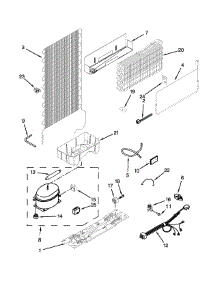 Unit Parts parts for Kenmore Refrigerator 106.76399411 (10676399411, 106 76399411) from AppliancePartsPros.com