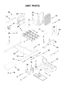 Unit Parts parts for Kenmore Refrigerator 106.51724410 (10651724410, 106 51724410) from AppliancePartsPros.com
