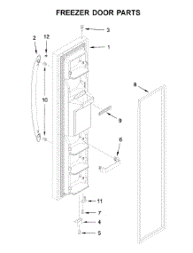 Freezer Door Parts parts for Kenmore Refrigerator 106.51724410 (10651724410, 106 51724410) from AppliancePartsPros.com