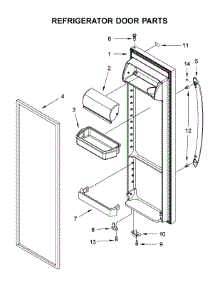 Refrigerator Door Parts parts for Kenmore Refrigerator 106.51729410 (10651729410, 106 51729410) from AppliancePartsPros.com