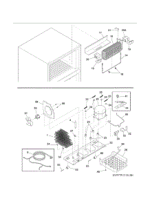 System parts for Kenmore Refrigerator 253.7888201F (2537888201F, 253 7888201F) from AppliancePartsPros.com