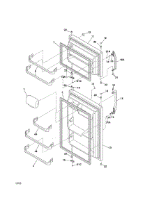 Door parts for Kenmore Refrigerator 253.62629017 (25362629017, 253 62629017) from AppliancePartsPros.com