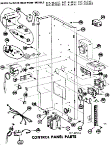 Control Panel Parts parts for Kenmore Heating Cooling Combined Unit 867.813012 (867813012, 867 813012) from AppliancePartsPros.com