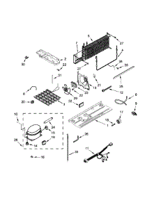 Unit Parts parts for Kenmore Refrigerator 106.60214410 (10660214410, 106 60214410) from AppliancePartsPros.com