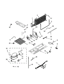 Unit Parts parts for Kenmore Refrigerator 106.70214410 (10670214410, 106 70214410) from AppliancePartsPros.com