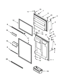 Door Parts parts for Kenmore Refrigerator 106.70212410 (10670212410, 106 70212410) from AppliancePartsPros.com