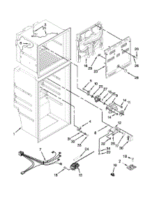 Liner Parts parts for Kenmore Refrigerator 106.76393410 (10676393410, 106 76393410) from AppliancePartsPros.com