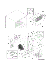 System parts for Kenmore Refrigerator 253.60002410 (25360002410, 253 60002410) from AppliancePartsPros.com