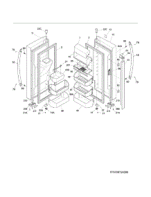Fresh Food Doors parts for Kenmore Refrigerator 253.70349210 (25370349210, 253 70349210) from AppliancePartsPros.com