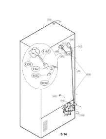 Valve And Water Tube Parts parts for Kenmore Refrigerator 795.73055410 (79573055410, 795 73055410) from AppliancePartsPros.com