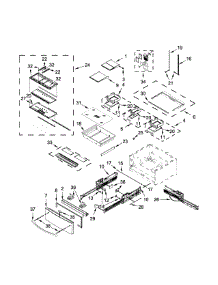 Shelf Parts parts for Kenmore Refrigerator 596.72382411 (59672382411, 596 72382411) from AppliancePartsPros.com