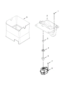 Motor And Ice Container Parts parts for Kenmore Refrigerator 596.72383411 (59672383411, 596 72383411) from AppliancePartsPros.com