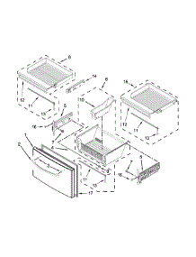 Freezer Door Parts parts for Kenmore Refrigerator 596.72383411 (59672383411, 596 72383411) from AppliancePartsPros.com