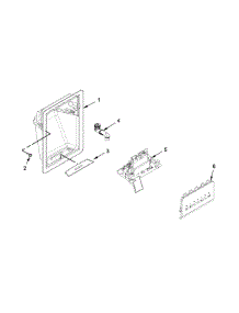 Dispenser Parts parts for Kenmore Refrigerator 106.51793410 (10651793410, 106 51793410) from AppliancePartsPros.com