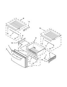 Freezer Door Parts parts for Kenmore Refrigerator 596.72389410 (59672389410, 596 72389410) from AppliancePartsPros.com