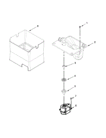 Motor And Ice Container Parts parts for Kenmore Refrigerator 596.72389410 (59672389410, 596 72389410) from AppliancePartsPros.com