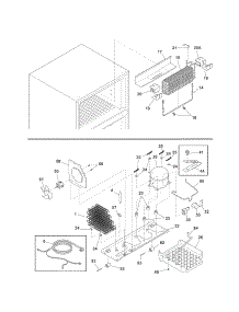 System parts for Kenmore Refrigerator 253.7888901D (2537888901D, 253 7888901D) from AppliancePartsPros.com