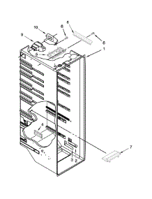 Refrigerator Liner Parts parts for Kenmore Refrigerator 106.41123211 (10641123211, 106 41123211) from AppliancePartsPros.com