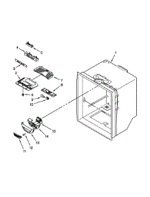 Refrigerator Liner Parts parts for Kenmore Refrigerator 596.69339010 (59669339010, 596 69339010) from AppliancePartsPros.com