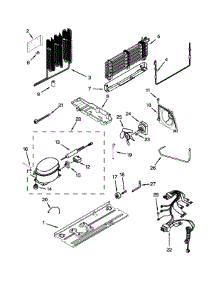 Unit Parts parts for Kenmore Refrigerator 106.61102111 (10661102111, 106 61102111) from AppliancePartsPros.com