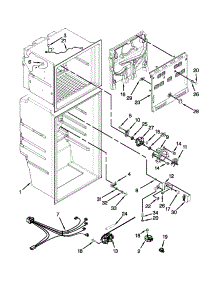 Liner Parts parts for Kenmore Refrigerator 106.86392310 (10686392310, 106 86392310) from AppliancePartsPros.com