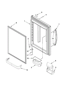 Refrigerator Door Parts parts for Kenmore Refrigerator 596.69280014 (59669280014, 596 69280014) from AppliancePartsPros.com