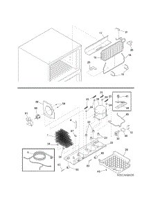 System parts for Kenmore Refrigerator 253.6321201A (2536321201A, 253 6321201A) from AppliancePartsPros.com