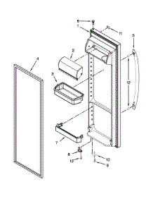 Refrigerator Door Parts parts for Kenmore Refrigerator 106.50022211 (10650022211, 106 50022211) from AppliancePartsPros.com